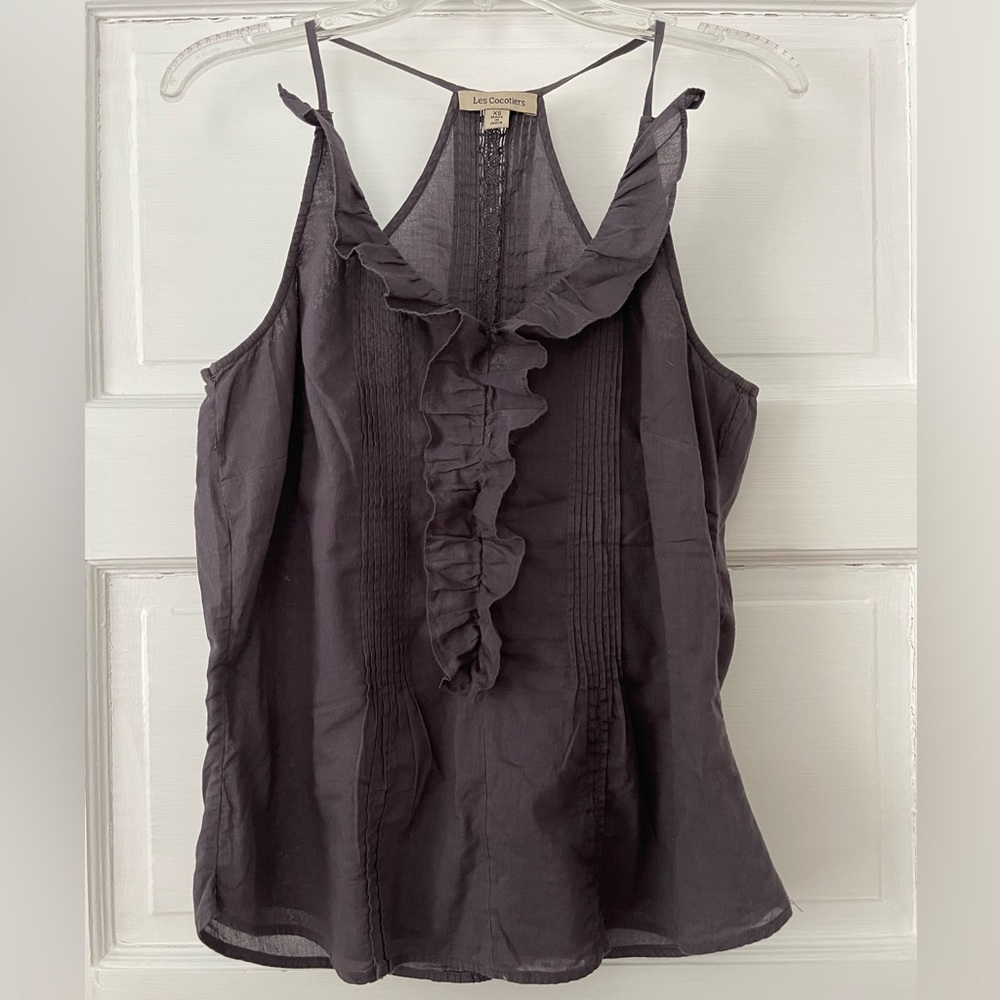 Anthropologie Ruffled Tank